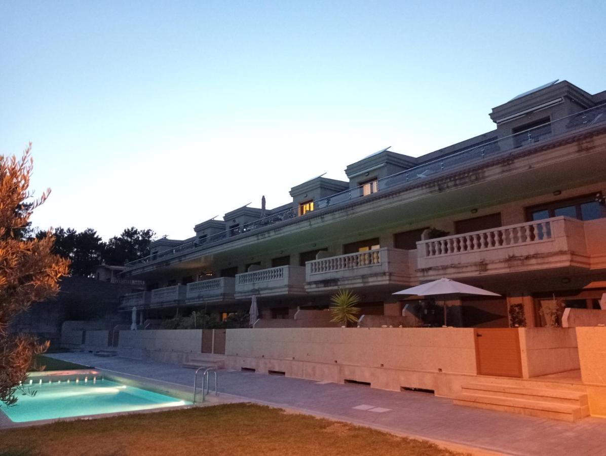 Atico A 3 Km De Sanxenxo Con Piscina Y Garaje Lägenhet Exteriör bild